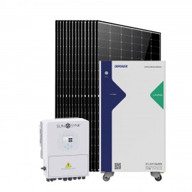 Солнечная электростанция 5,5кВт (SUNSYNK 5,5кВт/ LiFePO4 15,36кВт/ 14x DMEGC 450Вт)